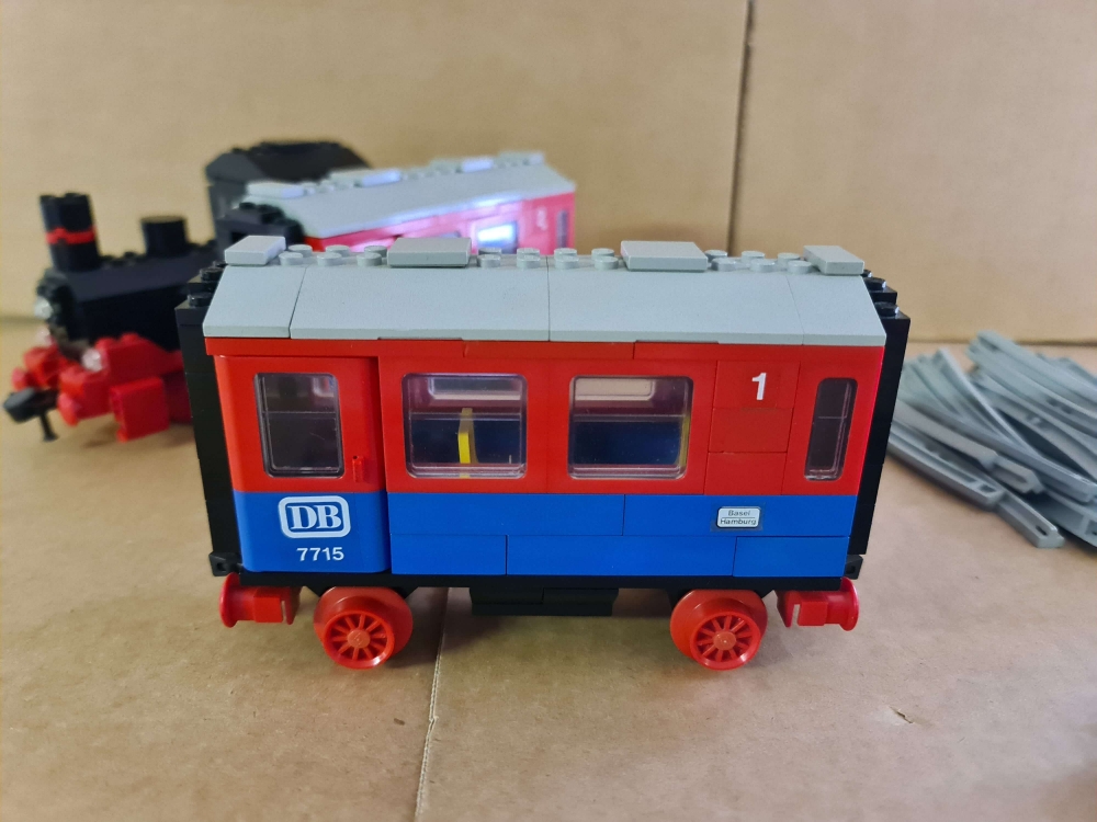 Passenger Train Set Lego Train 1985 7745 High-Speed City Express