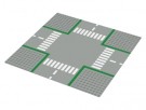 Baseplate, Road 32 x 32 9-Stud Crossroads with Road Pattern thumbnail