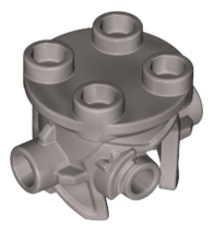 Minifigure, Headgear Helmet Open Chin with 4 Studs on Top, Studs on Sides and Cyborg Eye
I god stand.