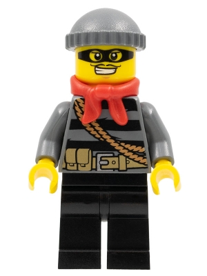 Police - City Burglar, Dark Bluish Gray Knit Cap, Red Bandana, Mask
Komplett i god stand.