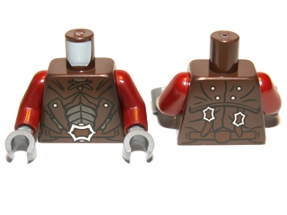 Torso LotR Leather Armor with Buckle Pattern (Uruk-hai) / Dark Red Arms / Dark Bluish Gray Hands
I god stand.