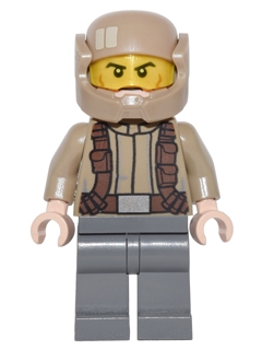 Resistance Trooper - Dark Tan Jacket, Frown, Cheek Lines
Komplett i god stand.