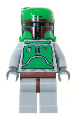 Boba Fett - Bluish Grays - Dark Red Helmet Highlights
Komplett. Begynnende sprekk på en side av torso. Ellers flott.