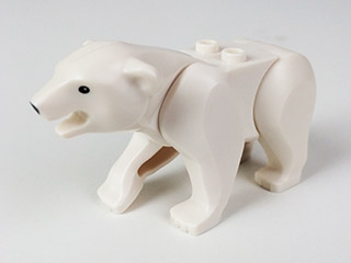 Polar Bear with 2 Studs on Back and Black Eyes and Nose Pattern
Komplett i god stand.