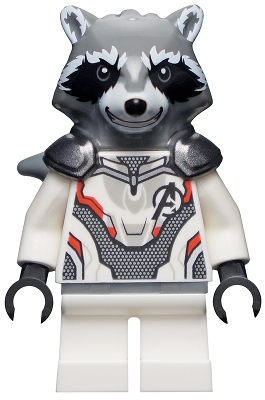 Rocket Raccoon - White Jumpsuit, Dark Bluish Gray Head
Komplett i god stand.