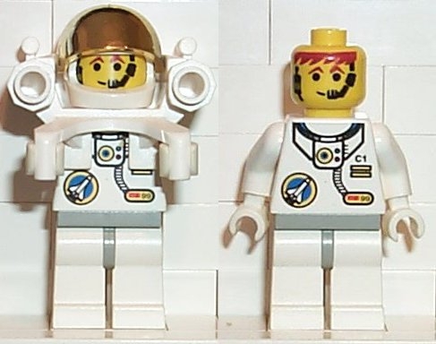 Space Port - Astronaut C1, White Legs with Light Gray Hips, Rocket Pack
Komplett i god stand.