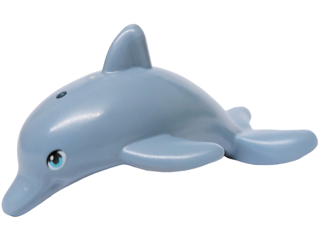 Dolphin, Mini Doll Style, Jumping with Bottom Axle Holder with Medium Azure Eyes Pattern
I god stand.