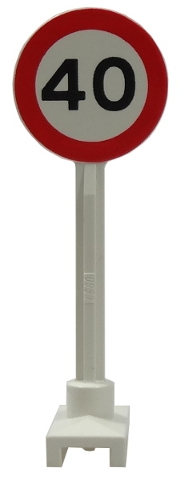 Road Sign Round with 40 Pattern
I god stand.