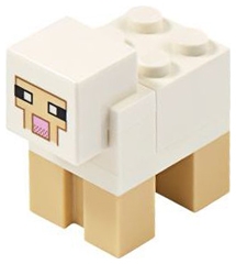 Minecraft Sheep, White, Brick 2 x 2 on Back - Brick Built
Komplett i god stand.