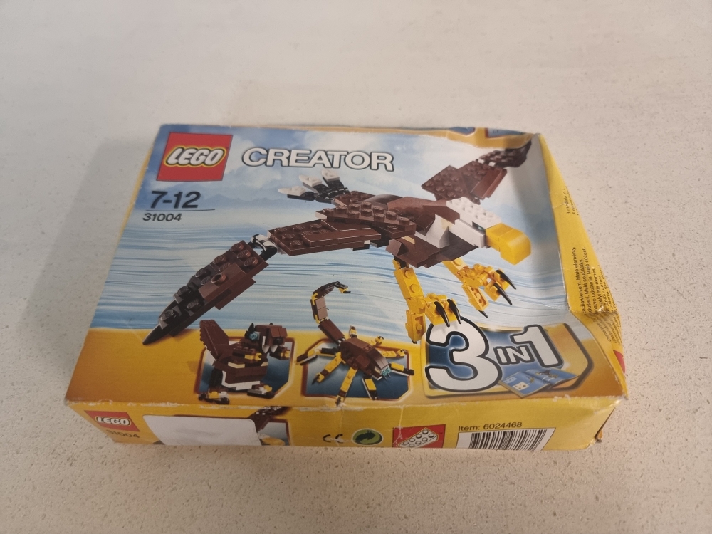 Sett 31004 fra Lego Creator serien.
Nytt i eske.
Esken er skadet.