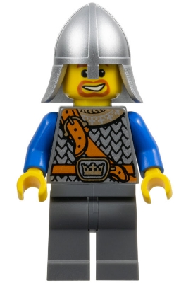 Fantasy Era - Crown Knight Scale Mail with Chest Strap, Helmet with Neck Protector, Beard Around Mouth
Komplett i god stand.