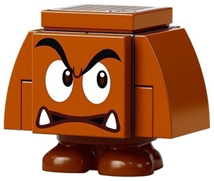 Goomba (Dark Bluish Gray Interior Pieces) - Angry, Looking Left
Komplett i god stand.