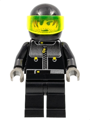 Male Actor 3, Driver, Black Helmet, Trans-Neon Green Visor
Komplett i god stand.