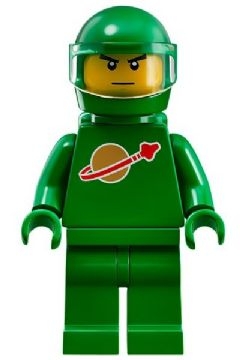 Classic Space - Green with Air Tanks and Motorcycle (Standard) Helmet with Visor (Pete)
Komplett i god stand.