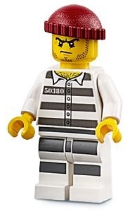 Sky Police - Jail Prisoner 50380 Prison Stripes, Stubble, Dark Red Knit Cap
Komplett i god stand.