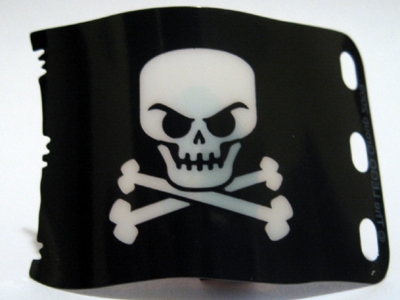 Plastic Flag 7 x 4 with Pirate Skull and Crossbones (Jolly Roger) Pattern Evil Skull
I god stand.