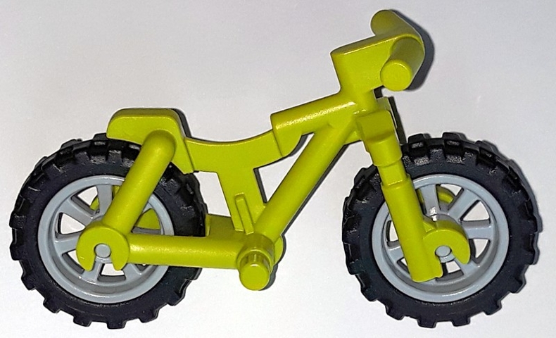 Bicycle Heavy Mountain Bike with Handlebars with Light Bluish Gray Wheels and Black Tires (36934 / 50862 / 50861)
I god stand.