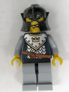 Fantasy Era - Crown Knight Scale Mail with Crown, Speckle Black-Silver Helmet, Angry Eyebrows (Castle Watch)
Komplett i god stand.