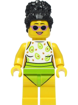 Beach Tourist - Female, White and Lime Swimsuit, Black Hair
Komplett i god stand.