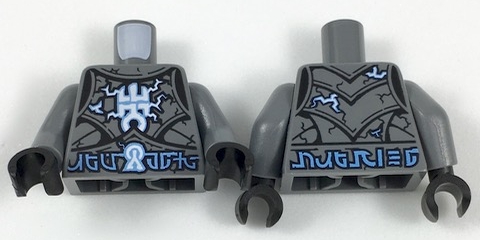 Torso Armor Plates with Electrified Lord Krakenskull Symbols and Blue Arcane Symbols Pattern / Dark Bluish Gray Arms / Black Hands
I god stand. (Nex098)