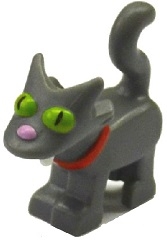 Cat, The Simpsons with Bright Pink Nose, Lime Eyes and Red Collar Pattern (Snowball II)
I god stand.