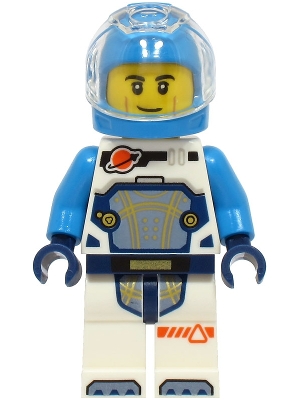 Astronaut - Male, White Spacesuit with Dark Azure Arms, Dark Azure Helmet, Trans-Clear Visor, Smirk
Komplett i god stand.