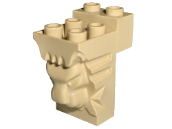 Brick, Modified 2 x 3 x 3 with Cutout and Lion Head - 6 Hollow Studs
I god stand.