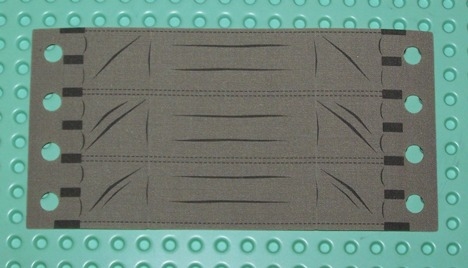 Cloth Vehicle Roof with Sectioned Panels Pattern, 4 Holes each Side
I god stand.