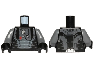 Torso SW Armor Plates with Breathing Apparatus Pattern (SW Darth Malgus) / Dark Bluish Gray Arms / Black Hands
I god stand.
