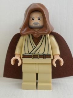 Obi-Wan Kenobi - Old, Light Nougat, Reddish Brown Hood and Cape, White Pupils
Komplett i god stand.