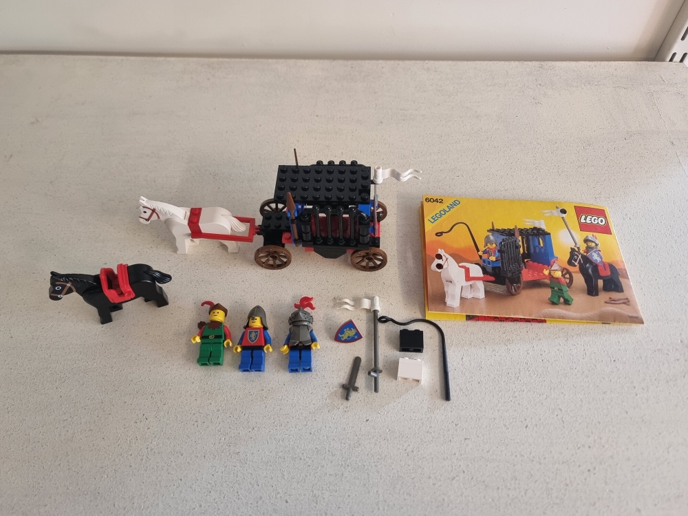 Sett 6042 fra Lego Castle : Crusaders serien
Meget fint, bortimot Mint. Flotte figurer.
Komplett med manual.