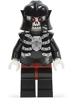 Fantasy Era - Skeleton Warrior 4, White, Black Breastplate and Helmet, Dark Red Hips and Black Legs'
Komplett i god stand.
