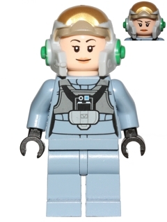 Rebel Pilot A-wing (Open Helmet, Sand Blue Jumpsuit, Female)
Komplett i god stand.