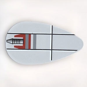Minifigure, Shield Oval with SW Small Rocket at Top Pattern
I god stand.