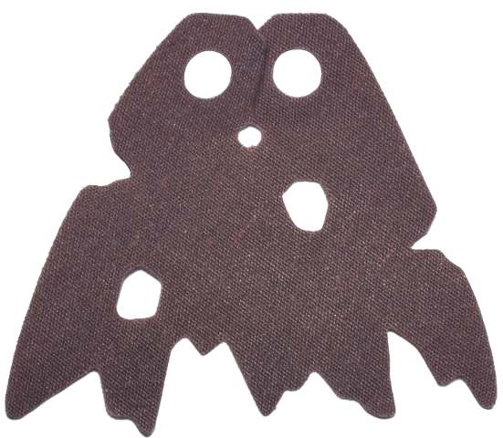 Minifigure Cape Cloth, Holes and Tattered Edges - Traditional Starched Fabric, Angled Top Notch, Larger Rounded Edge Features - 4.95cm Wide
I god stand.