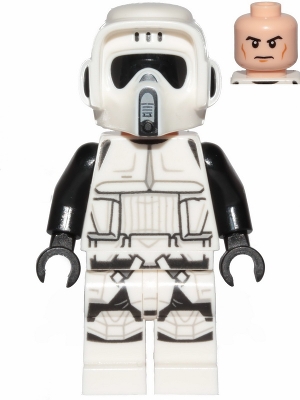 Imperial Scout Trooper - Male, Dual Molded Helmet, Light Nougat Head, Cheek Lines
Komplett i god stand.