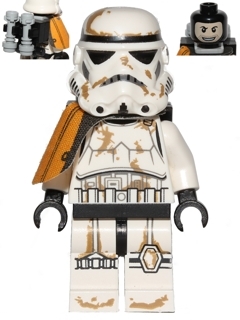 Sandtrooper - Orange Pauldron, Survival Backpack, Dirt Stains, Balaclava Head Print and Helmet with Dotted Mouth Pattern
Komplett i god stand,