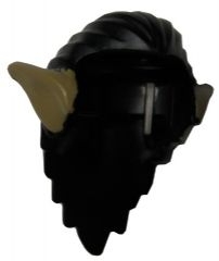 Minifigure, Hair Long and Combed Back with Dark Tan Pointed Ears Pattern
I god stand.