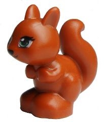 Squirrel, Friends Style with Green Eyes, Black Eyelashes, Nose and Mouth Pattern
I god stand.