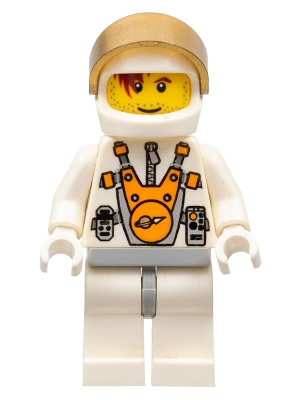 Mars Mission Astronaut with Helmet and Red-Brown Hair over Eye and Stubble
Komplett i god stand.