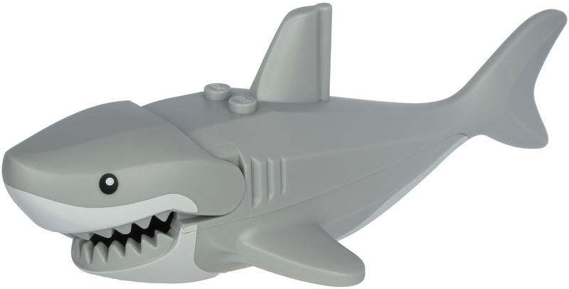 Shark Large with Gills with White Mouth and Stomach and Black Eyes Pattern
Komplett i god stand.