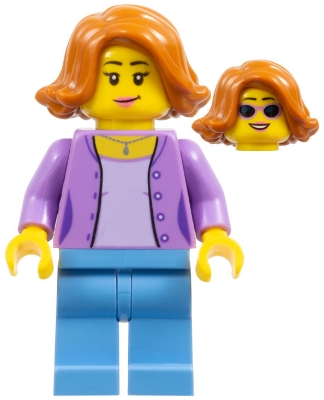 Medium Lavender Jacket over Lavender Shirt, Medium Blue Legs, Dark Orange Female Hair Short Swept Sideways
Komplett i god stand.