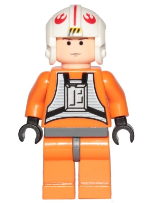 Luke Skywalker - Light Nougat, X-Wing Pilot Suit, Simple Torso and Helmet
Komplett i god stand.