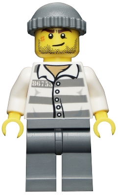 Police - Jail Prisoner 86753 Prison Stripes, Dark Bluish Gray Knit Cap
Komplett i god stand.