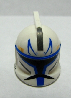 Minifigure, Headgear Helmet SW Clone Trooper with Holes, Blue Stripe Pattern
I god stand.