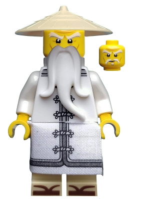 Sensei Wu - The LEGO Ninjago Movie, White Robe, Zori Sandals, Raised Eyebrows
Komplett i god stand.
