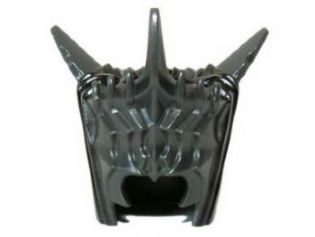 Minifigure, Headgear Helmet Spiked with Hood Black Pattern (Mouth of Sauron)

I god stand.