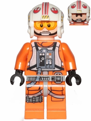 Luke Skywalker (Pilot, Printed Legs, Visor Up / Down)
Komplett i god stand.