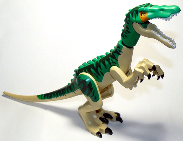 Dinosaur Baryonyx with Dark Green Stripes
komplett i god stand.