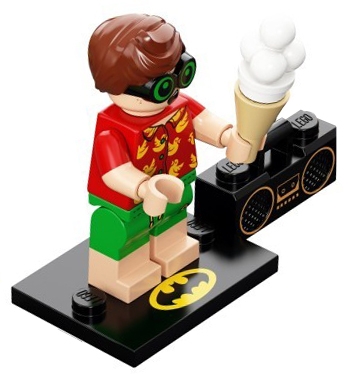 Vacation Robin, The LEGO Batman Movie, Series 2 (Complete Set with Stand and Accessories)
Komplett i god stand.